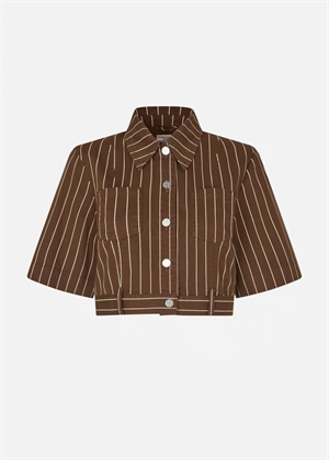 Majsa jakke Creme Brown Pinstripe Baum Und Pferdgarten 
